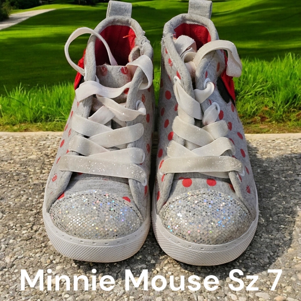 Minnie Mouse Hi Top Sneakers Sz 7